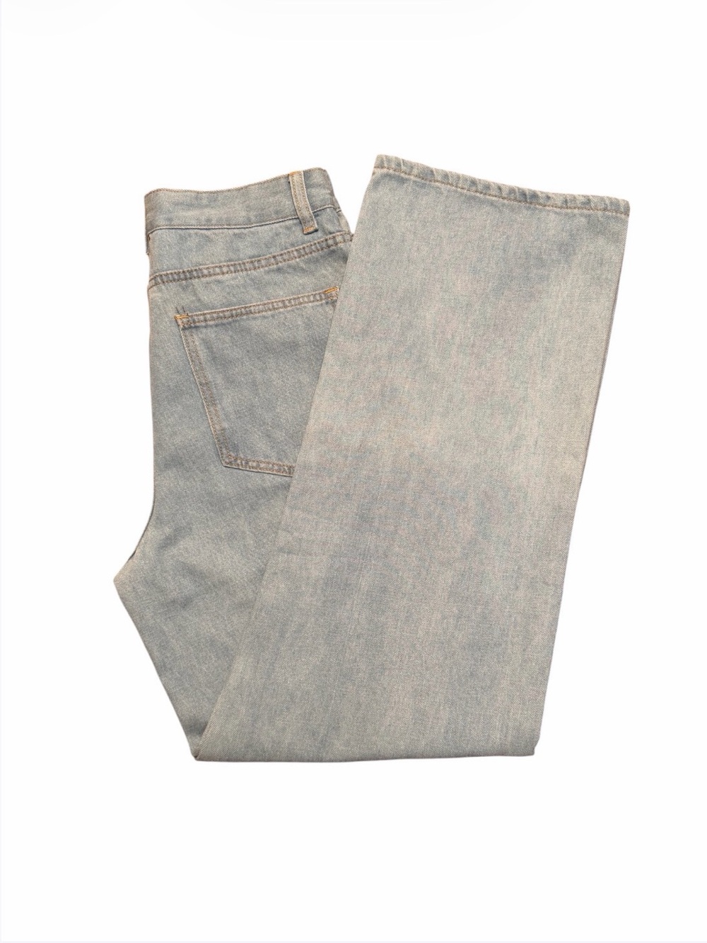 High-Rise Wide-Leg Women's Jeans - Light Blue - Picture 6 of 9